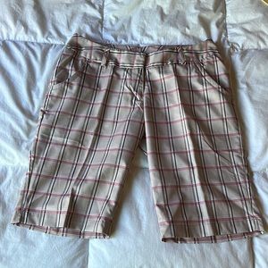 Plaid Adidas Golf Shorts